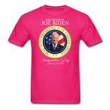 46th President Joe Biden Inauguration Day Commemorative Seal T-Shirt - fuchsia