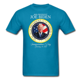 46th President Joe Biden Inauguration Day Commemorative Seal T-Shirt - turquoise