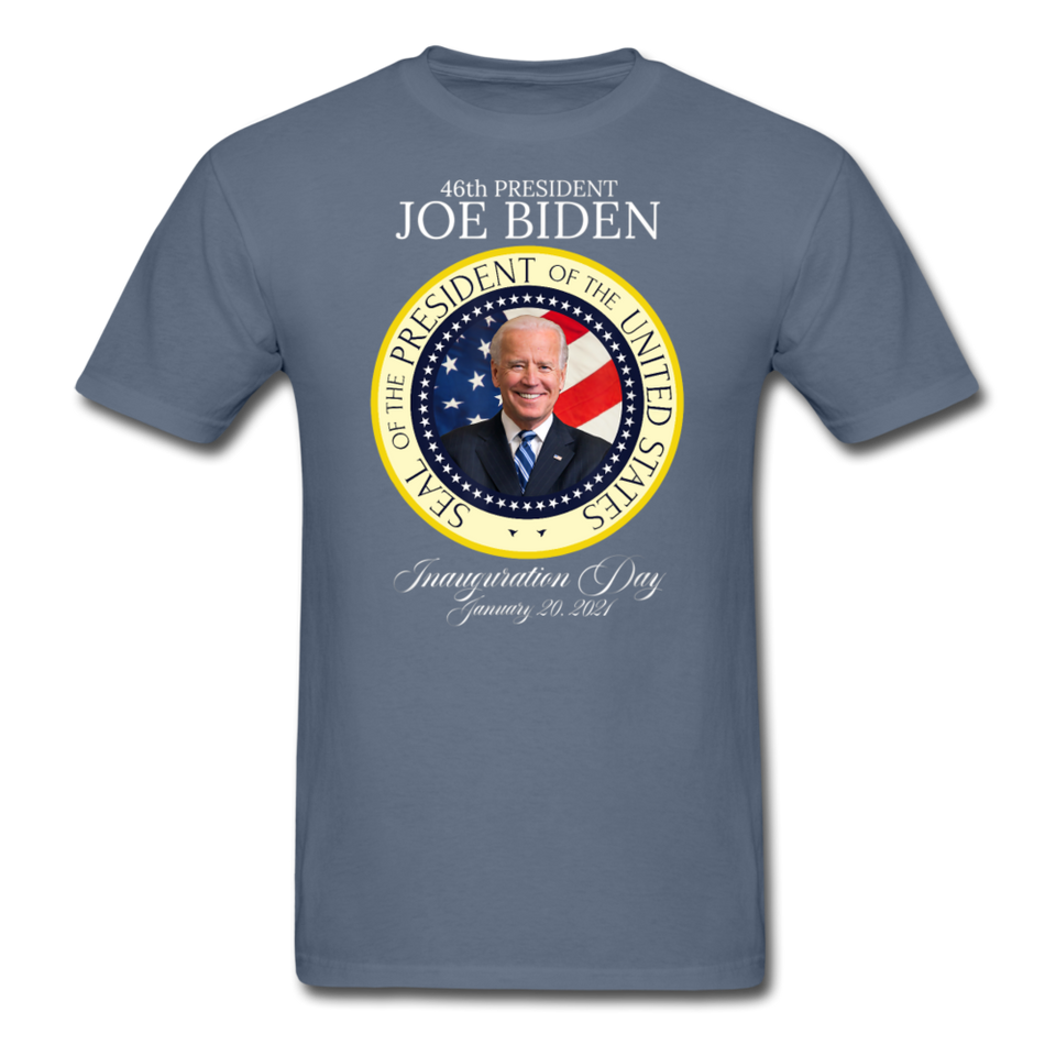 46th President Joe Biden Inauguration Day Commemorative Seal T-Shirt - denim