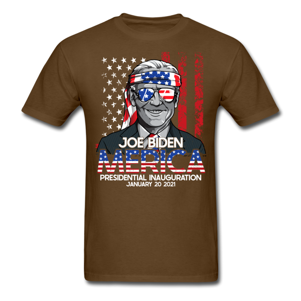 Joe Biden Inauguration shirt 46th USA Support Celebration President Day 2021 - brown