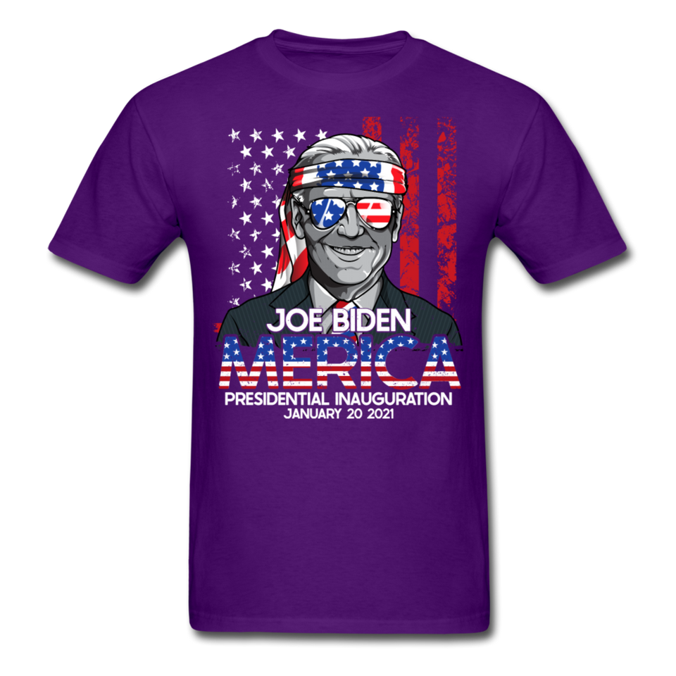 Joe Biden Inauguration shirt 46th USA Support Celebration President Day 2021 - purple