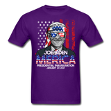 Joe Biden Inauguration shirt 46th USA Support Celebration President Day 2021 - purple