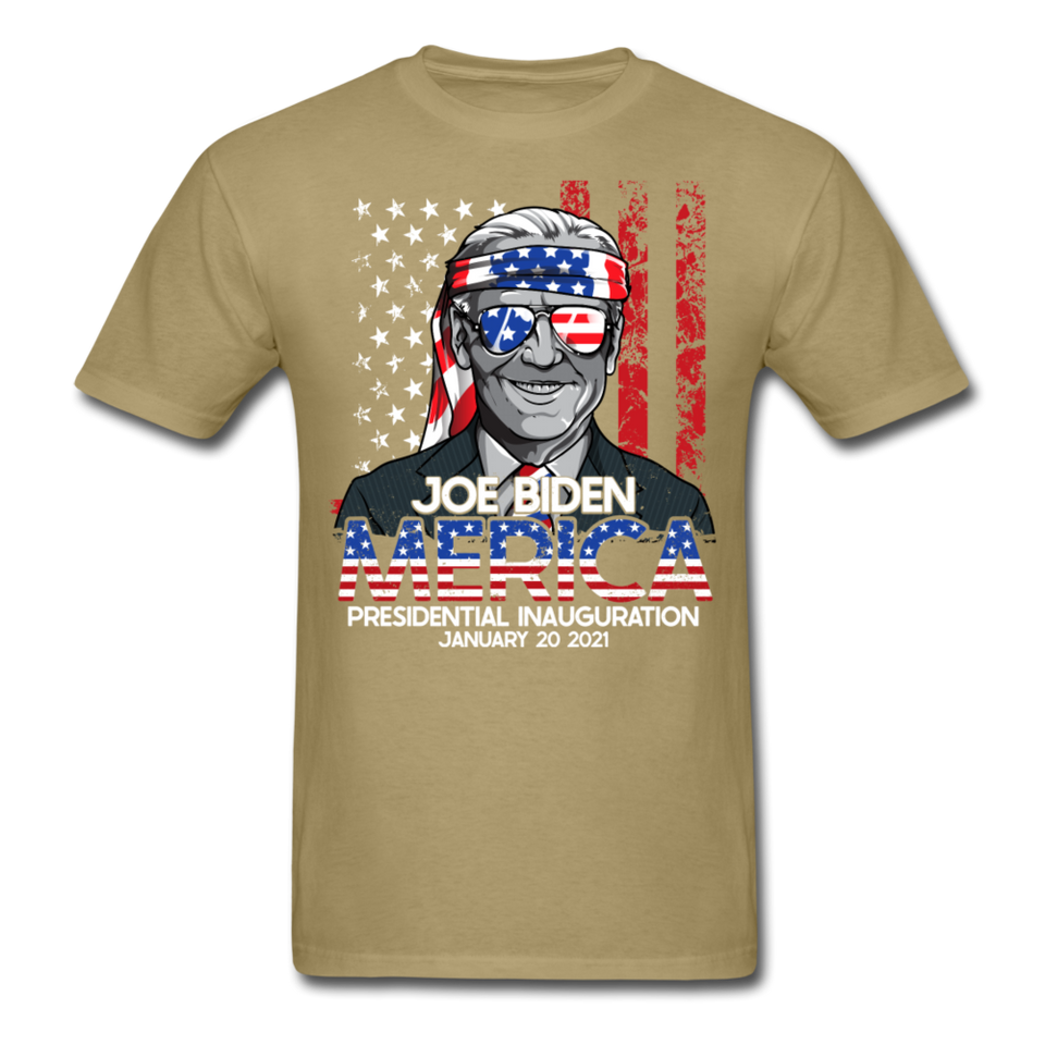 Joe Biden Inauguration shirt 46th USA Support Celebration President Day 2021 - khaki