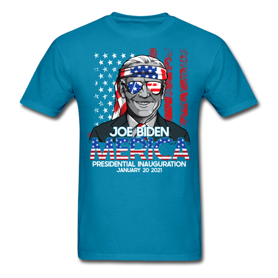 Joe Biden Inauguration shirt 46th USA Support Celebration President Day 2021 - turquoise