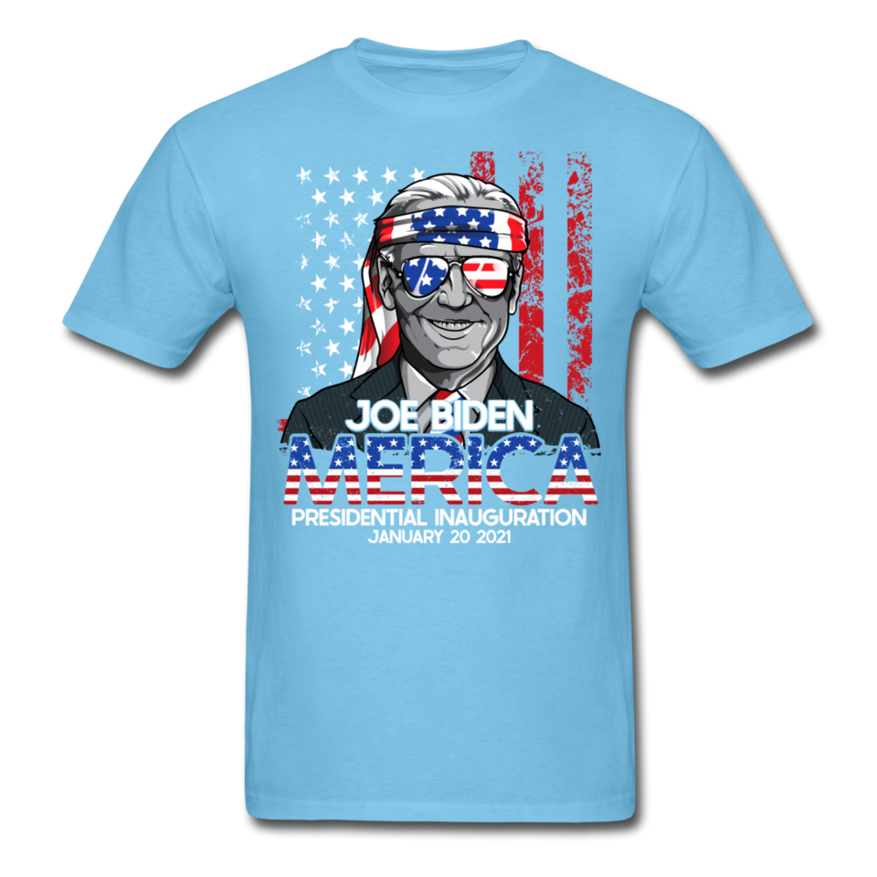 Joe Biden Inauguration shirt 46th USA Support Celebration President Day 2021 - aquatic blue