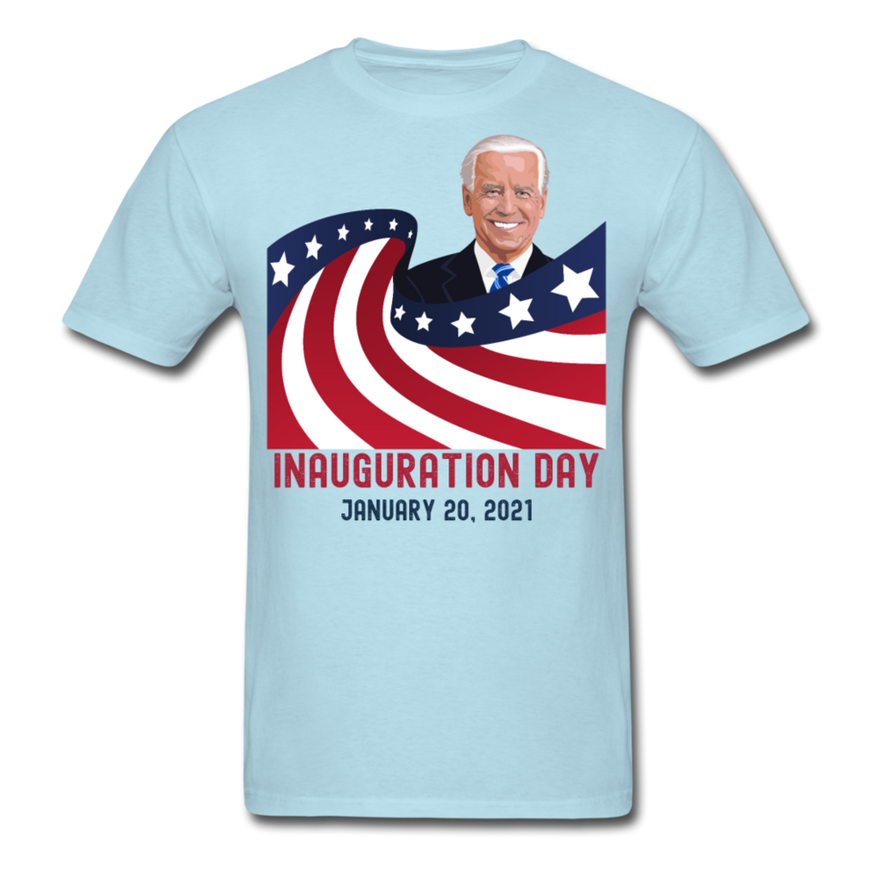 Joe Biden Inauguration 46th President Day 2021 Gift T-Shirt - powder blue