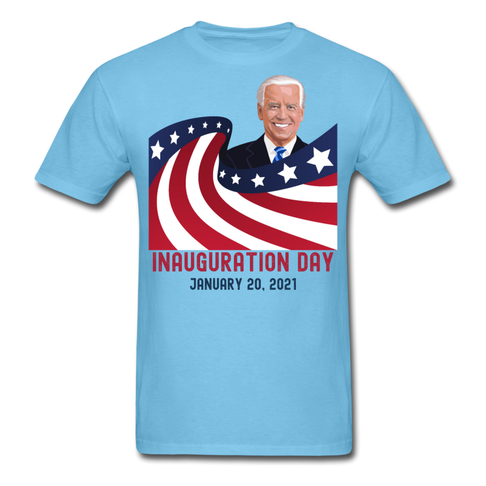 Joe Biden Inauguration 46th President Day 2021 Gift T-Shirt - aquatic blue