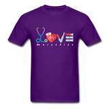Nurse Life Lover Valentines Day Gift Tee T-Shirt - purple