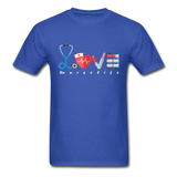 Nurse Life Lover Valentines Day Gift Tee T-Shirt - royal blue