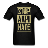 Stop Asian Hate Anti-Racism AAPI American Solidarity Equality Unisex Tee TShirt - black