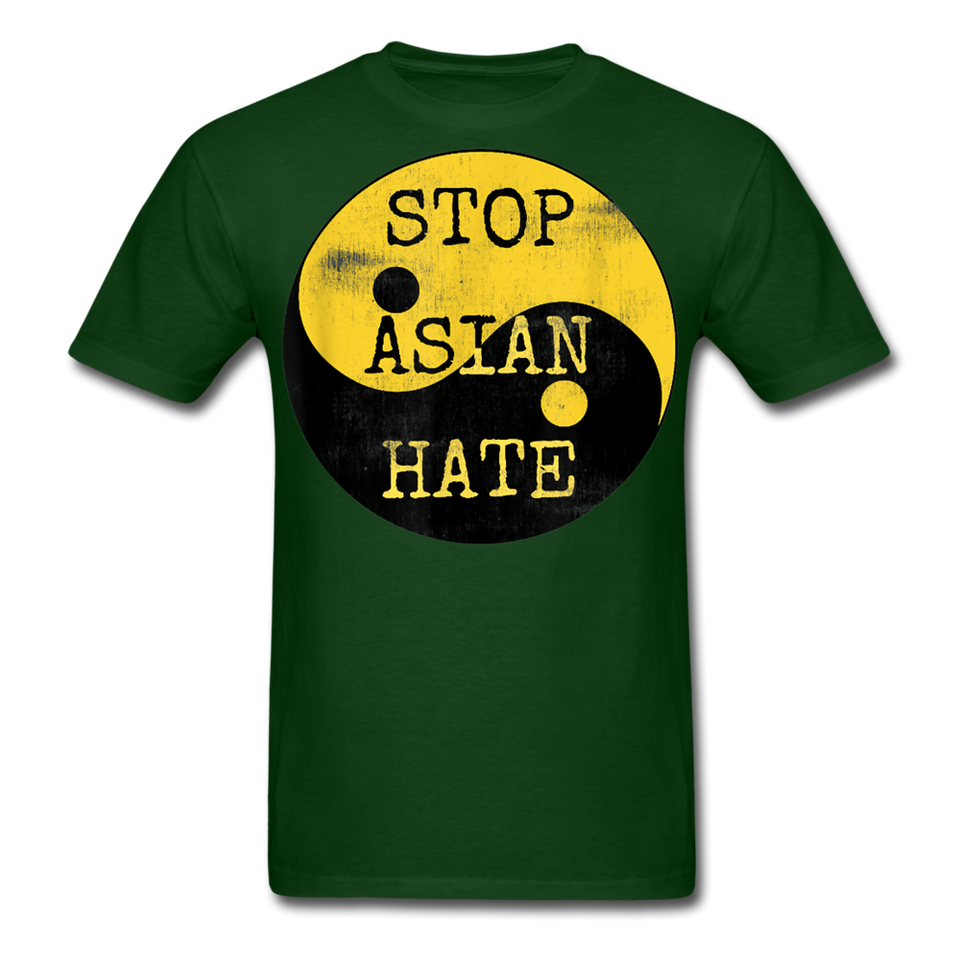 Asian Lives Matter Shirt Stop Asian Hate Racism Shirt Asian T-Shirt Size S-6XL - forest green