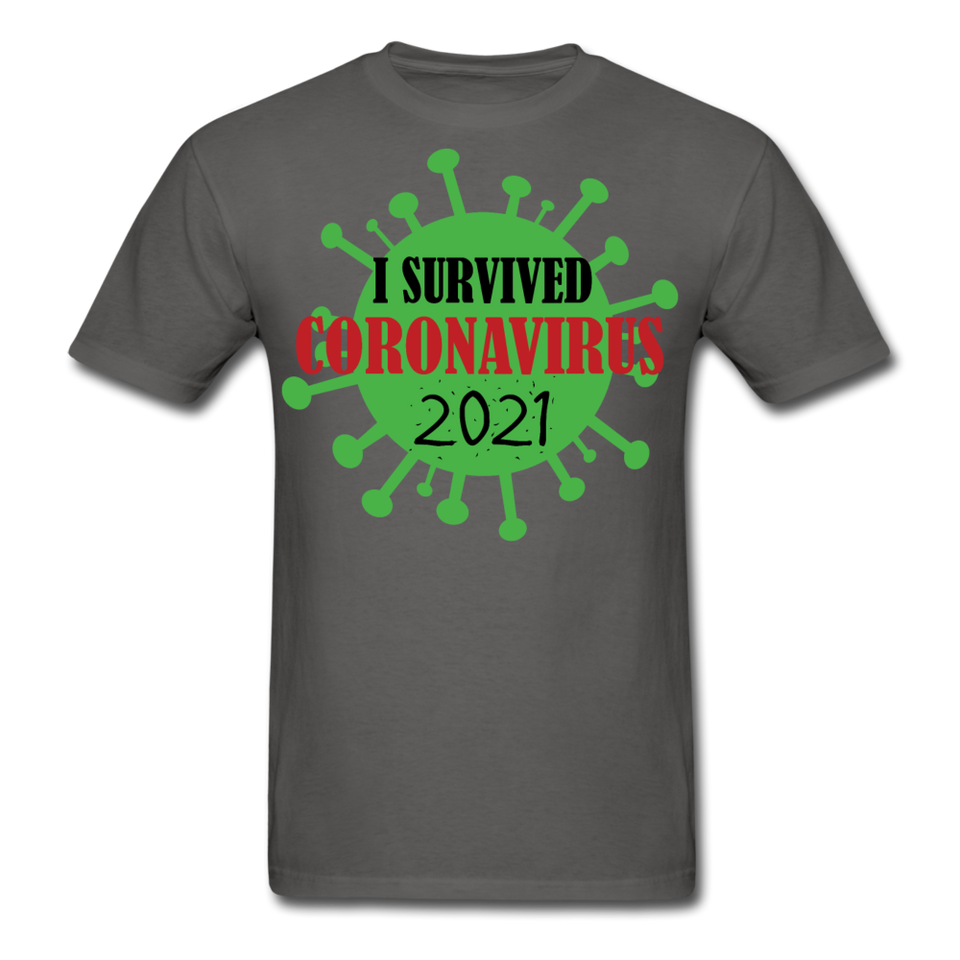Virus Free I Survived 2021 virus Quarantine Tshirt Virus Shirt Size S-6XL - charcoal