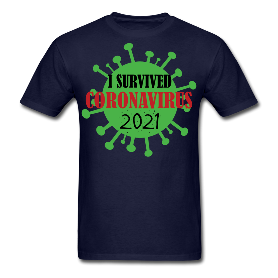 Virus Free I Survived 2021 virus Quarantine Tshirt Virus Shirt Size S-6XL - navy