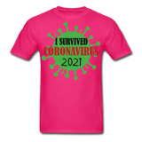 Virus Free I Survived 2021 virus Quarantine Tshirt Virus Shirt Size S-6XL - fuchsia