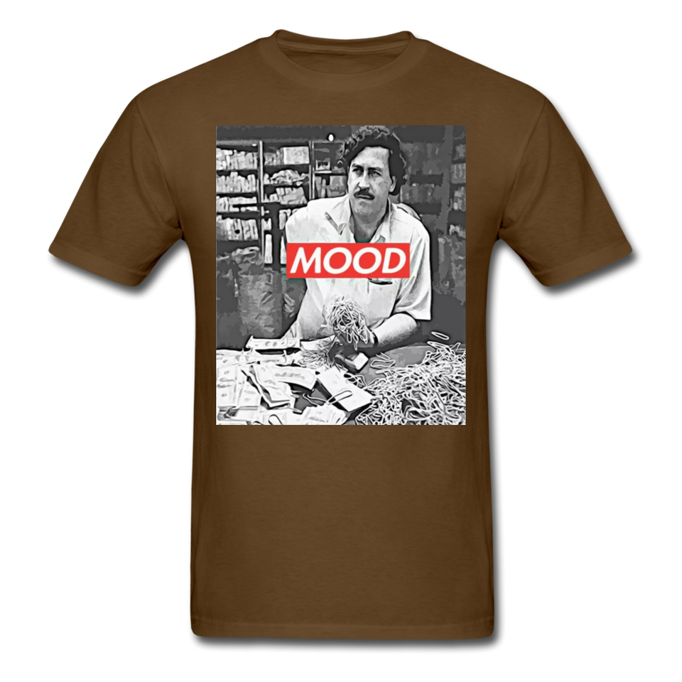 Pablo Escobar Mood shirt Parody Supreme T-Shirt Size S-6XL - brown