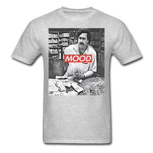 Pablo Escobar Mood shirt Parody Supreme T-Shirt Size S-6XL - heather gray