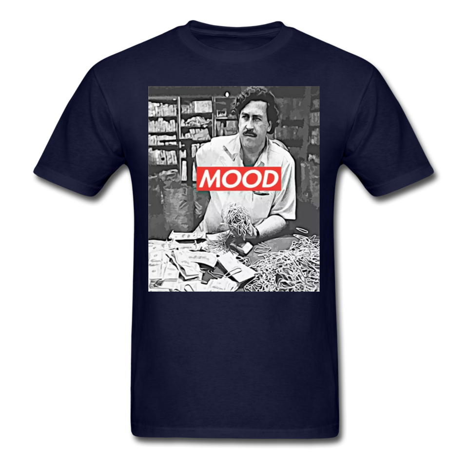 Pablo Escobar Mood shirt Parody Supreme T-Shirt Size S-6XL - navy