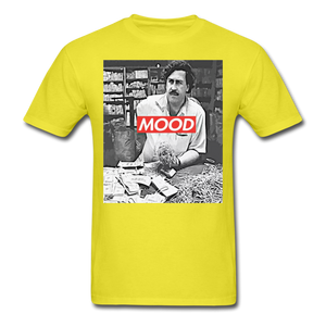Pablo Escobar Mood shirt Parody Supreme T-Shirt Size S-6XL - yellow