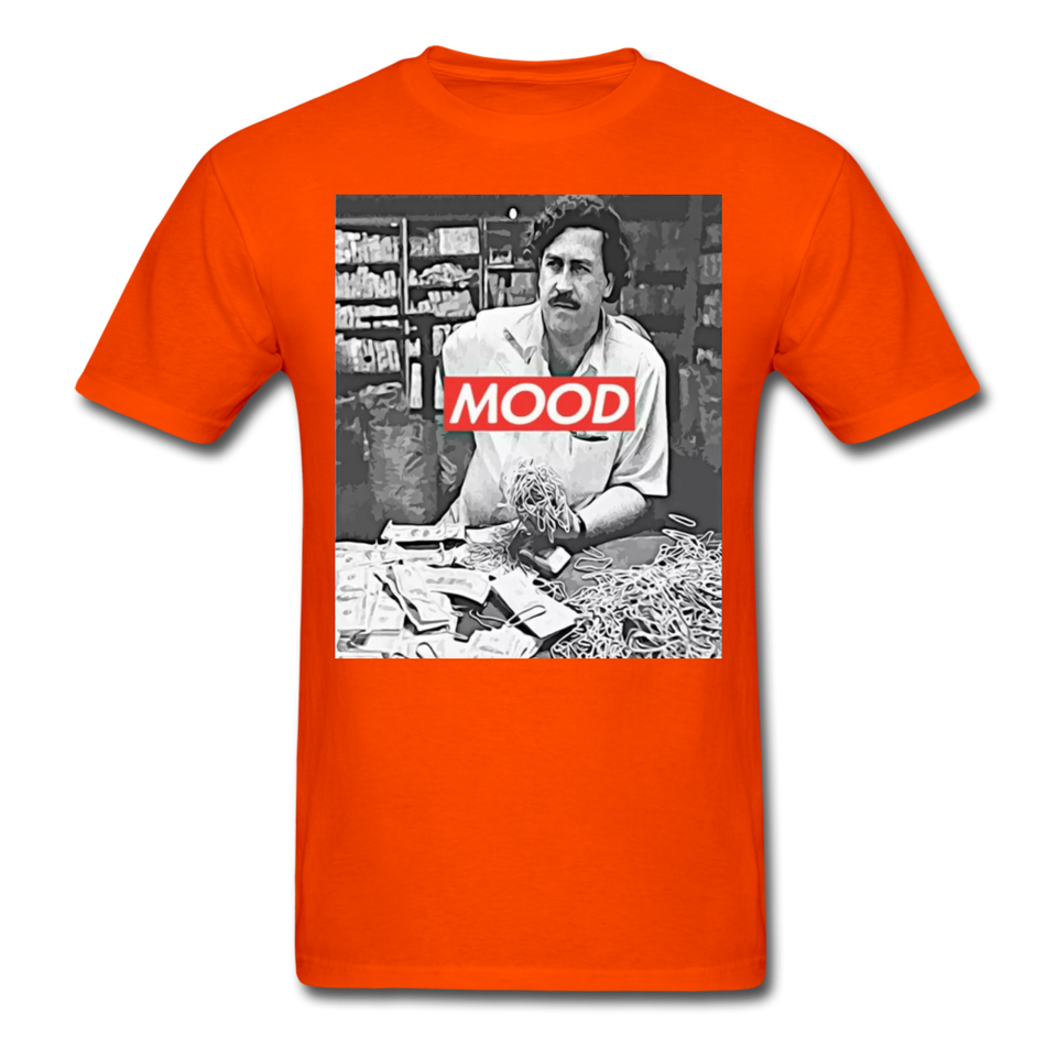 Pablo Escobar Mood shirt Parody Supreme T-Shirt Size S-6XL - orange