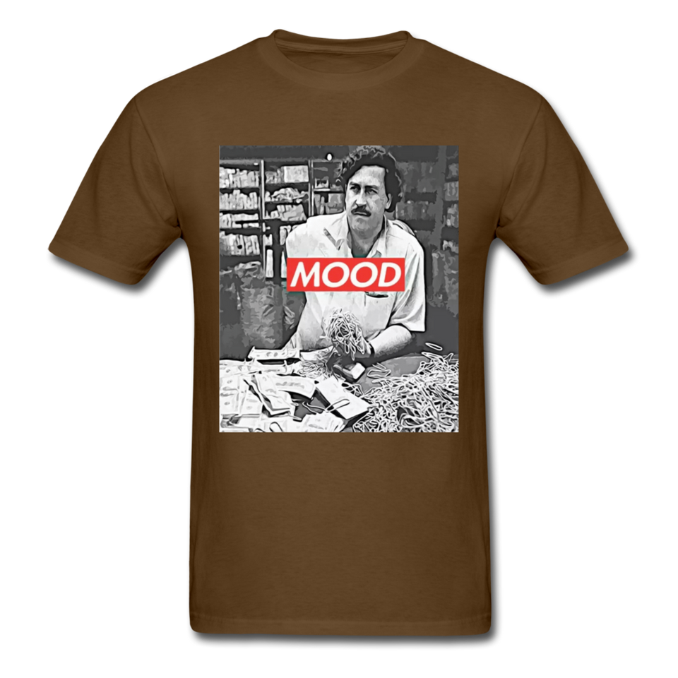 Pablo Escobar Mood shirt Parody Supreme T-Shirt Size S-6XL - brown