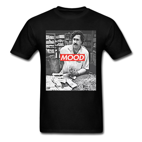 Pablo Escobar Mood shirt Parody Supreme T-Shirt Size S-6XL - black