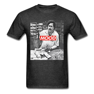 Pablo Escobar Mood shirt Parody Supreme T-Shirt Size S-6XL - heather black