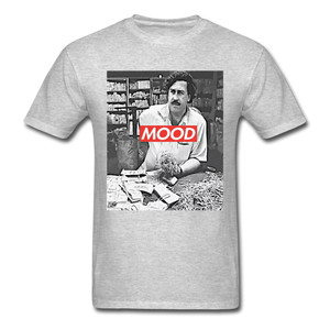 Pablo Escobar Mood shirt Parody Supreme T-Shirt Size S-6XL - heather gray