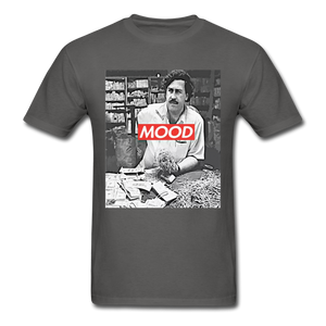 Pablo Escobar Mood shirt Parody Supreme T-Shirt Size S-6XL - charcoal