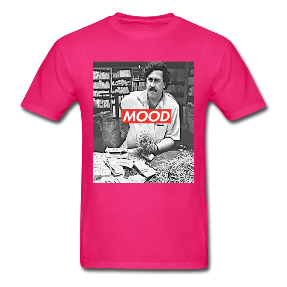 Pablo Escobar Mood shirt Parody Supreme T-Shirt Size S-6XL - fuchsia