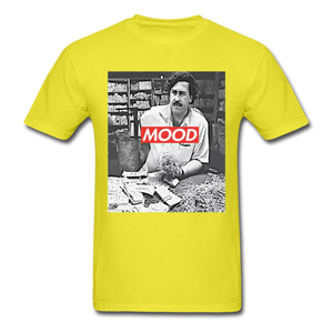 Pablo Escobar Mood shirt Parody Supreme T-Shirt Size S-6XL - yellow