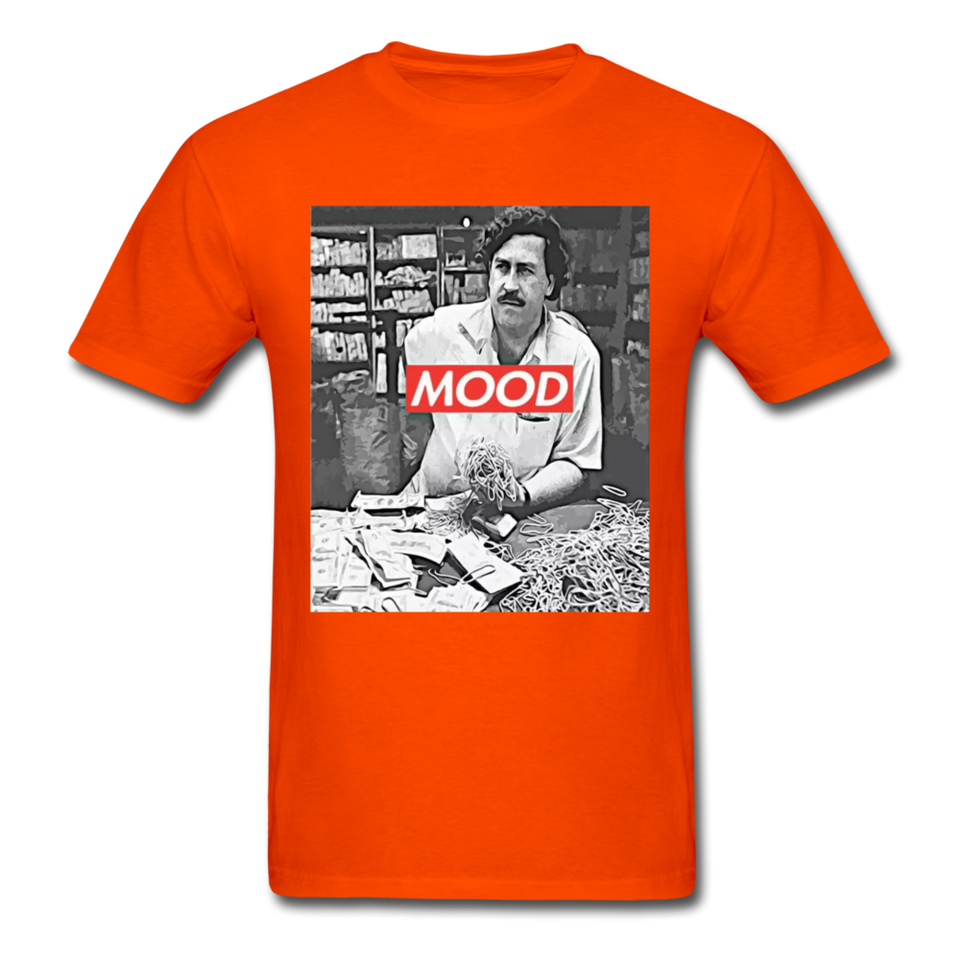 Pablo Escobar Mood shirt Parody Supreme T-Shirt Size S-6XL - orange