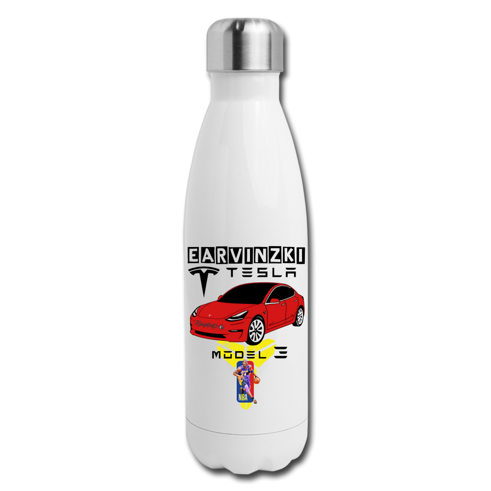 erv test1 - Insulated Stainless Steel Water Bottle - white
