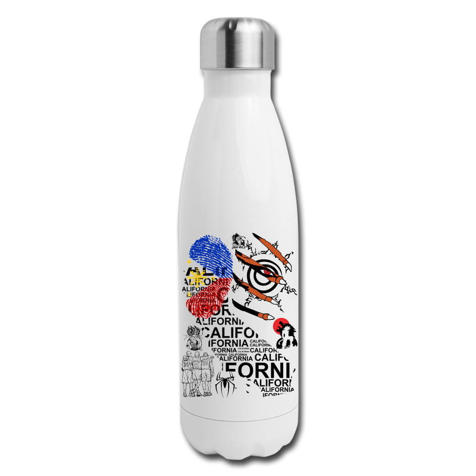 erv test1 - Insulated Stainless Steel Water Bottle - white