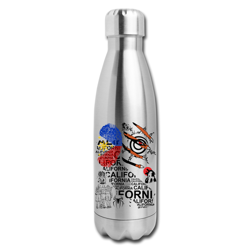erv test1 - Insulated Stainless Steel Water Bottle - silver