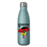 erv test1 - Insulated Stainless Steel Water Bottle - turquoise glitter