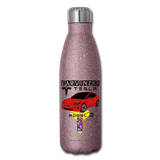 erv test1 - Insulated Stainless Steel Water Bottle - pink glitter