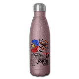 erv test1 - Insulated Stainless Steel Water Bottle - pink glitter