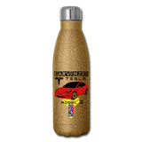erv test1 - Insulated Stainless Steel Water Bottle - gold glitter