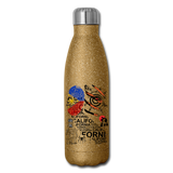 erv test1 - Insulated Stainless Steel Water Bottle - gold glitter