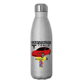 erv test1 - Insulated Stainless Steel Water Bottle - silver glitter