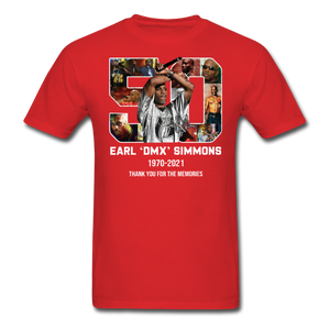 DMX shirt 90s rap GRAMMY Ruff Ryder concert HIP HOP Earl Simmons T-SHIRT S-6XL - red