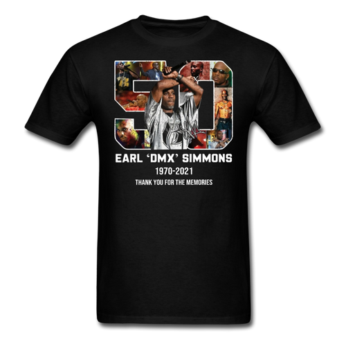 DMX shirt 90s rap GRAMMY Ruff Ryder concert HIP HOP Earl Simmons T-SHIRT S-6XL - black