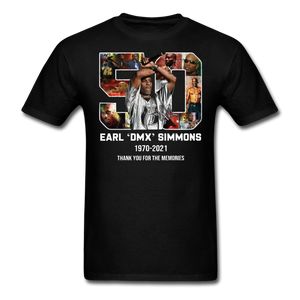 DMX shirt 90s rap GRAMMY Ruff Ryder concert HIP HOP Earl Simmons T-SHIRT S-6XL - black