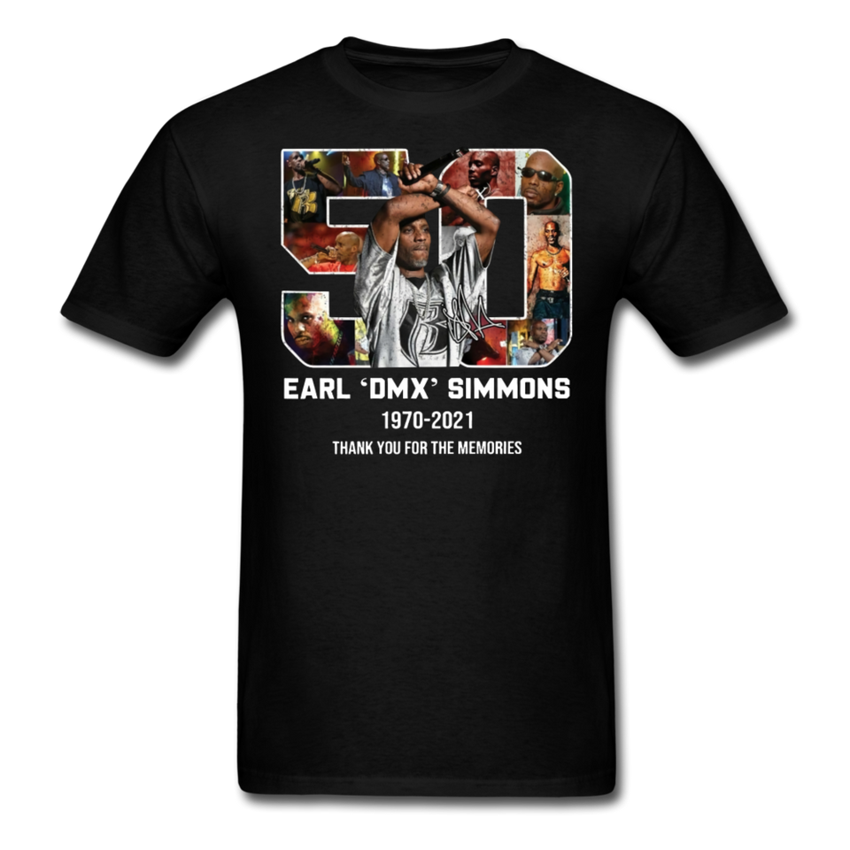 DMX shirt 90s rap GRAMMY Ruff Ryder concert HIP HOP Earl Simmons T-SHIRT S-6XL - black