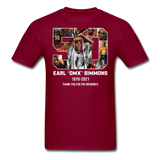 DMX shirt 90s rap GRAMMY Ruff Ryder concert HIP HOP Earl Simmons T-SHIRT S-6XL - burgundy