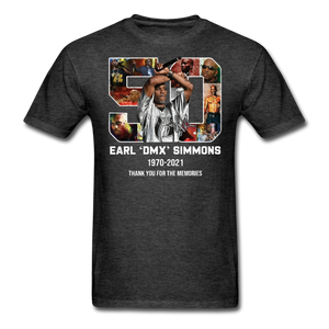 DMX shirt 90s rap GRAMMY Ruff Ryder concert HIP HOP Earl Simmons T-SHIRT S-6XL - heather black