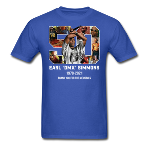 DMX shirt 90s rap GRAMMY Ruff Ryder concert HIP HOP Earl Simmons T-SHIRT S-6XL - royal blue