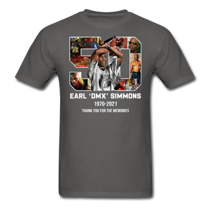 DMX shirt 90s rap GRAMMY Ruff Ryder concert HIP HOP Earl Simmons T-SHIRT S-6XL - charcoal