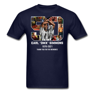 DMX shirt 90s rap GRAMMY Ruff Ryder concert HIP HOP Earl Simmons T-SHIRT S-6XL - navy