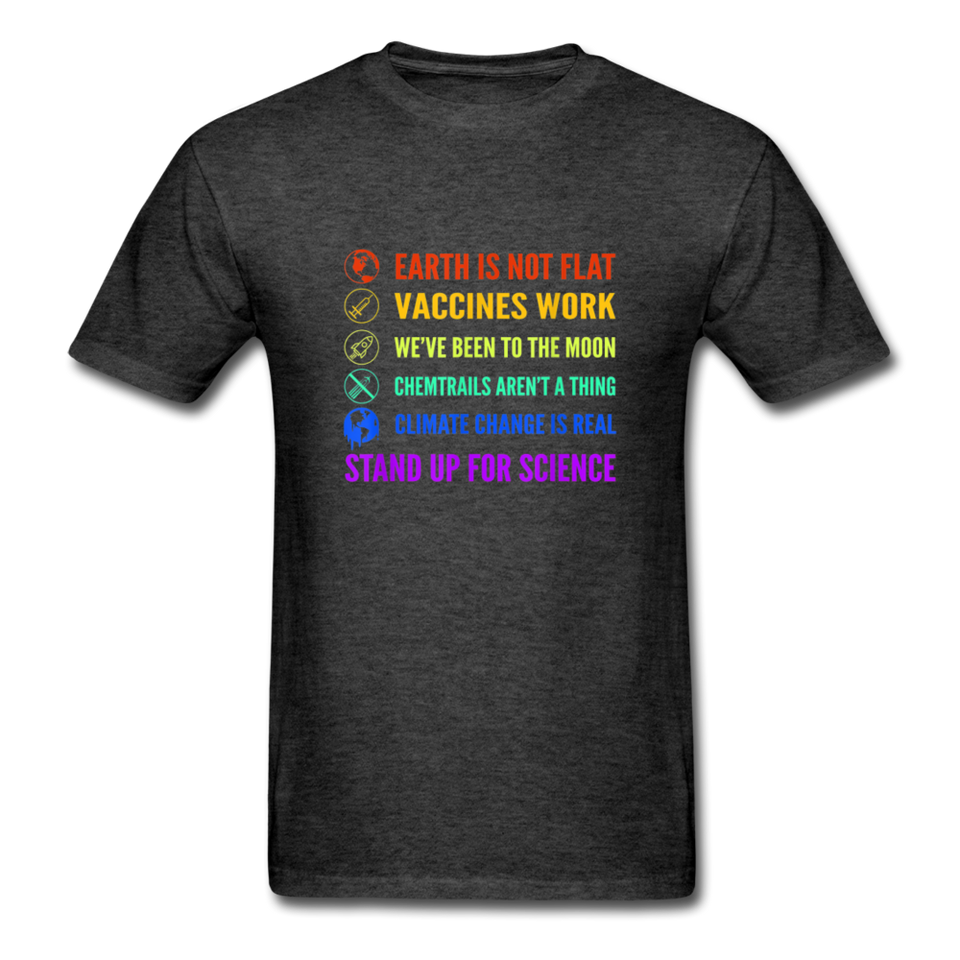 Vaccines work shirt Pro Vaccine TShirt Immunization Science T-Shirt Size S-6XL - heather black